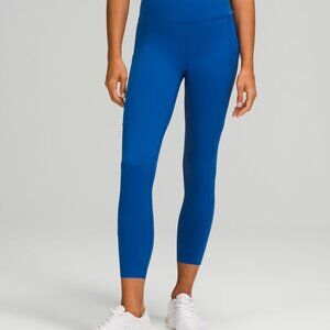 Blue Lululemon Fast and Free High-rise 25” -SIZE 10